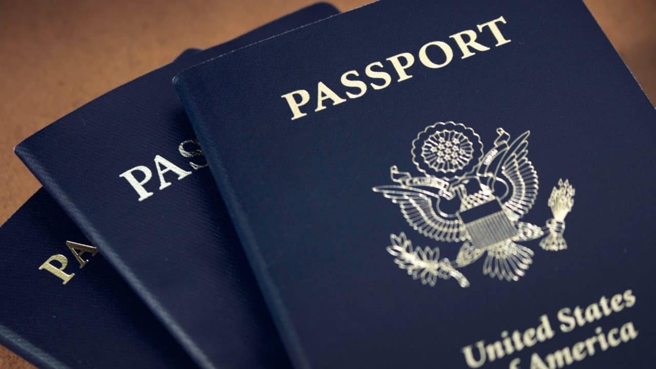 stock image showing a group of passports for the can a felon get a passport header image